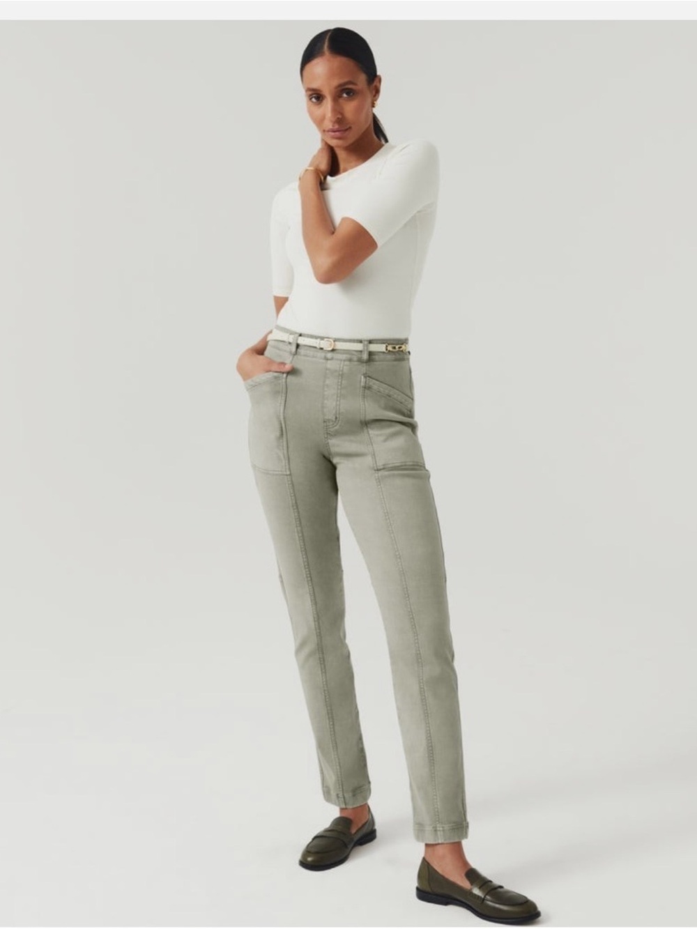 SPANX Stretch Twill Straight Leg Pants
